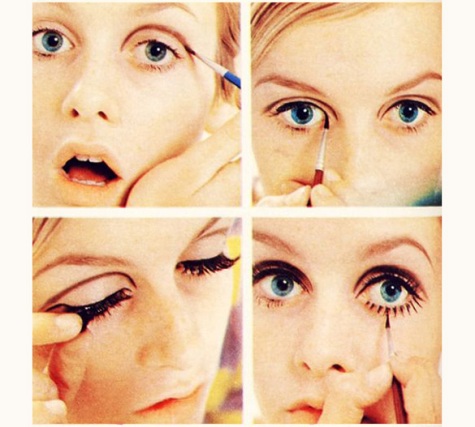How to apply 1960s style eye makeup